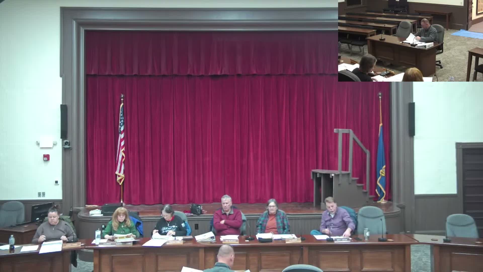 Alton approves default town, water and fire budgets; board flags staffing and insurance pressures