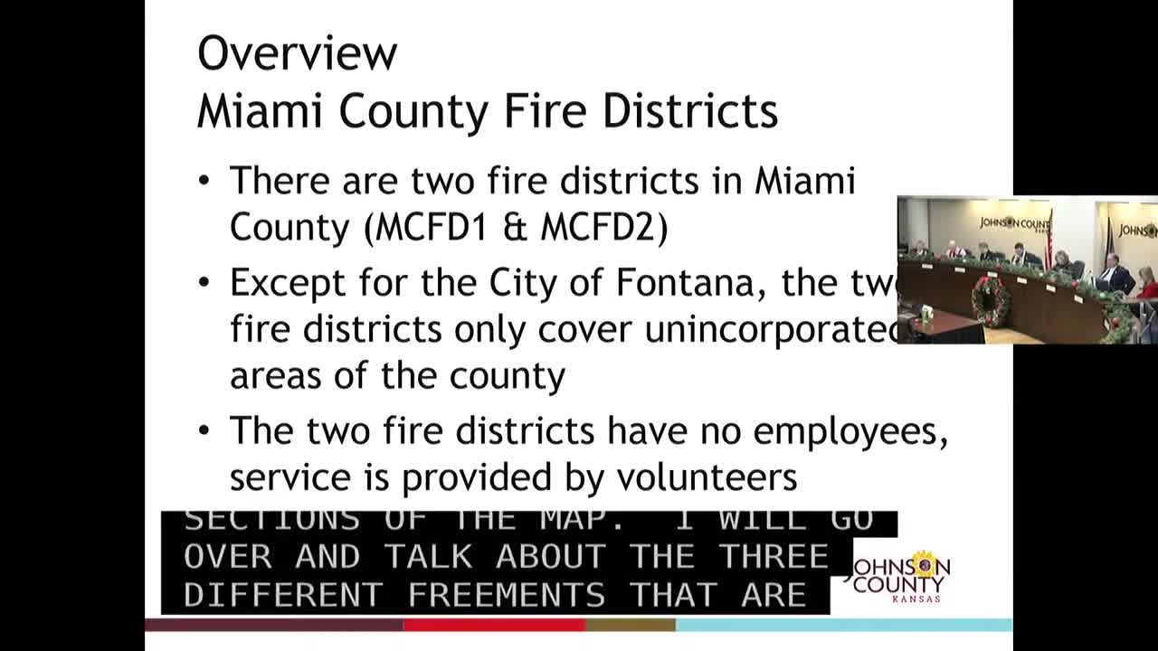 Johnson County outlines three Miami County fire contracts — renewal, supplement and a new primary-response area