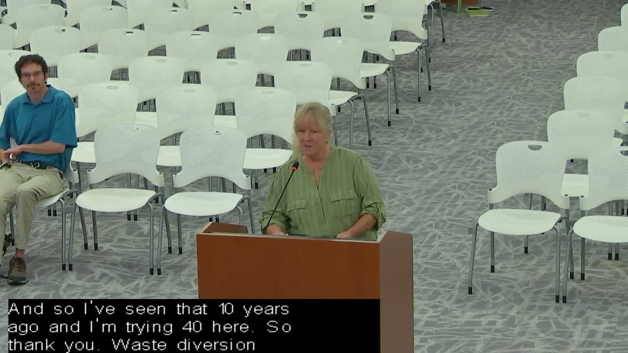 City recycling coordinator reports community programs, partnership with Replenish and holiday-light recycling bins