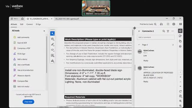 Victorian Village Commission approves signs and exterior work at multiple addresses