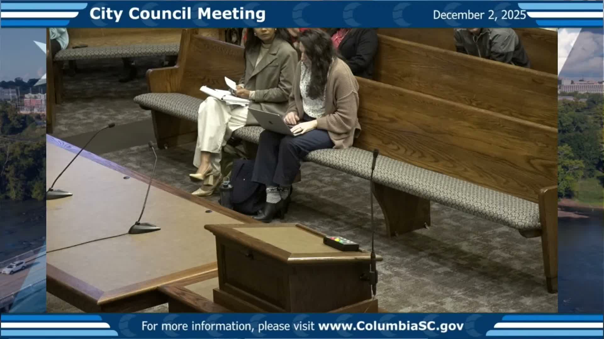 Columbia City Council approves $215 million waterworks bond, multiple construction contracts and event permits; public raises police harassment concerns