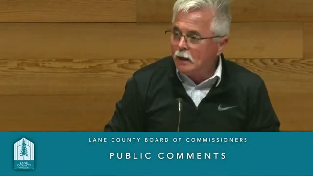 Public commenters raise road, navigation‑center and immigration enforcement concerns at Lane County meeting