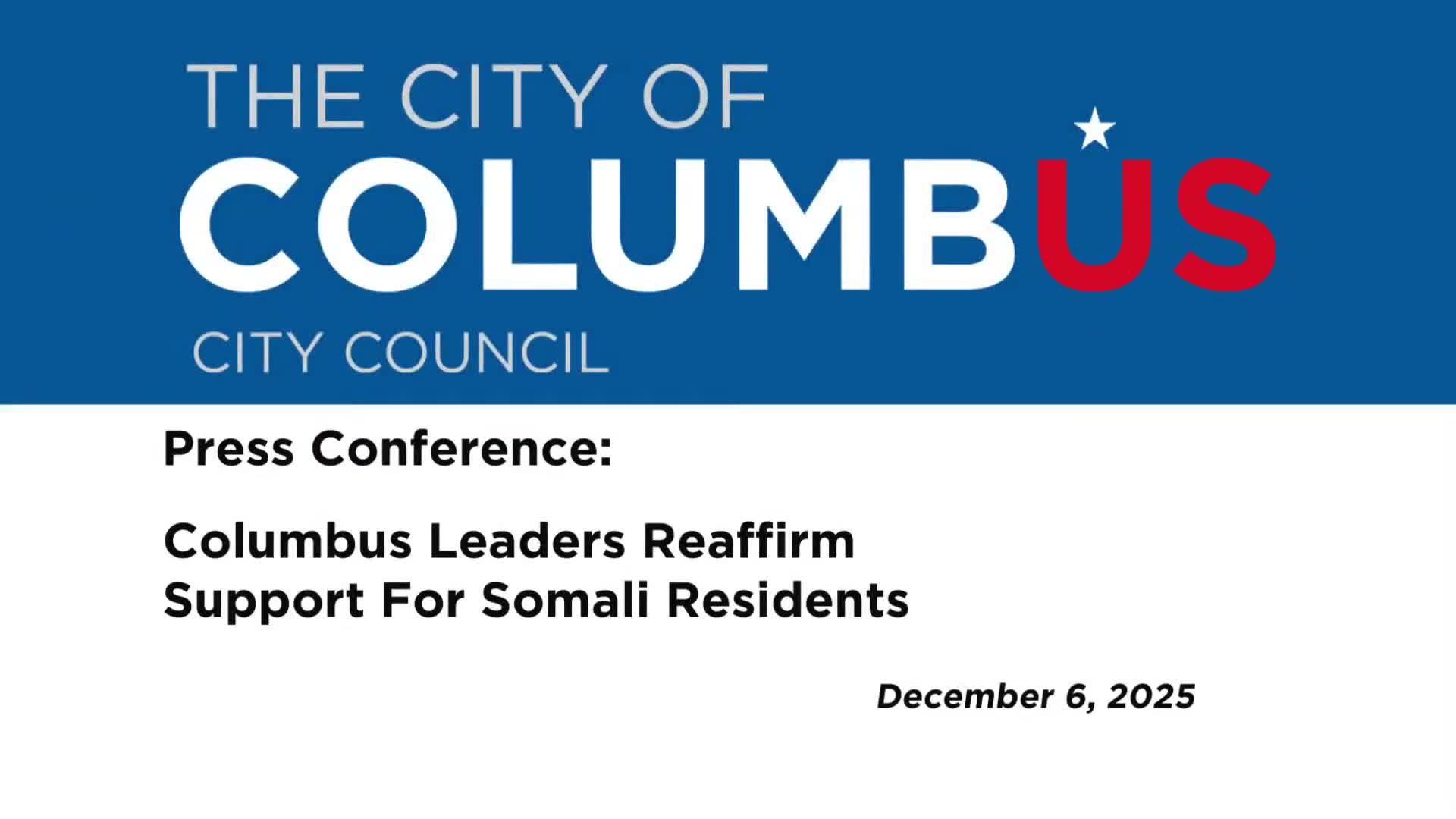 Columbus officials, Somali community rally in City Hall to condemn president's remarks