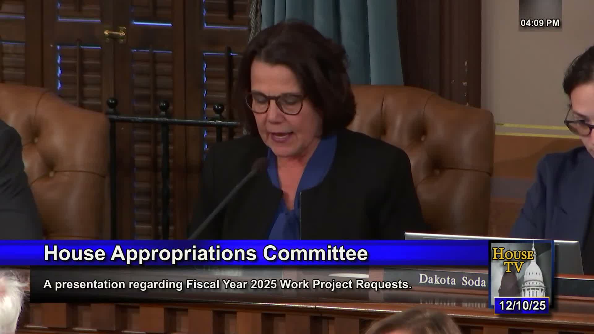 House Appropriations Committee disapproves State Budget Office's FY25 work-project recommendations, 16-9