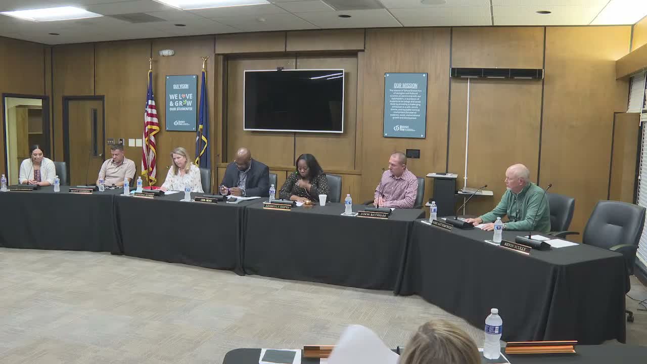 Board holds special call, enters executive session for employee investigation review and elects Herring as vice chair