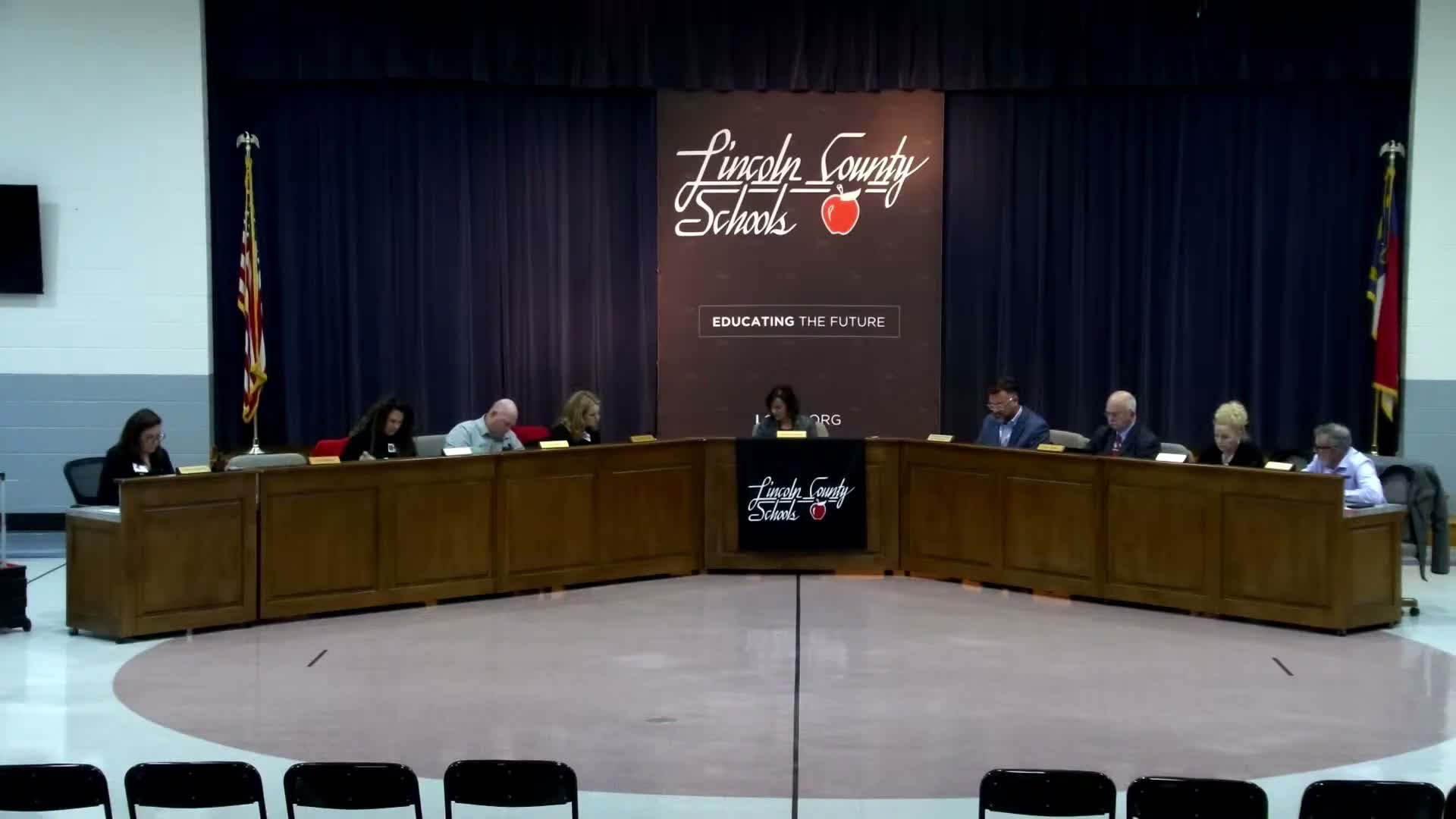 Lincoln County Schools re-elects Christina Sutton as chair; board approves curriculum, network switch and property resolution