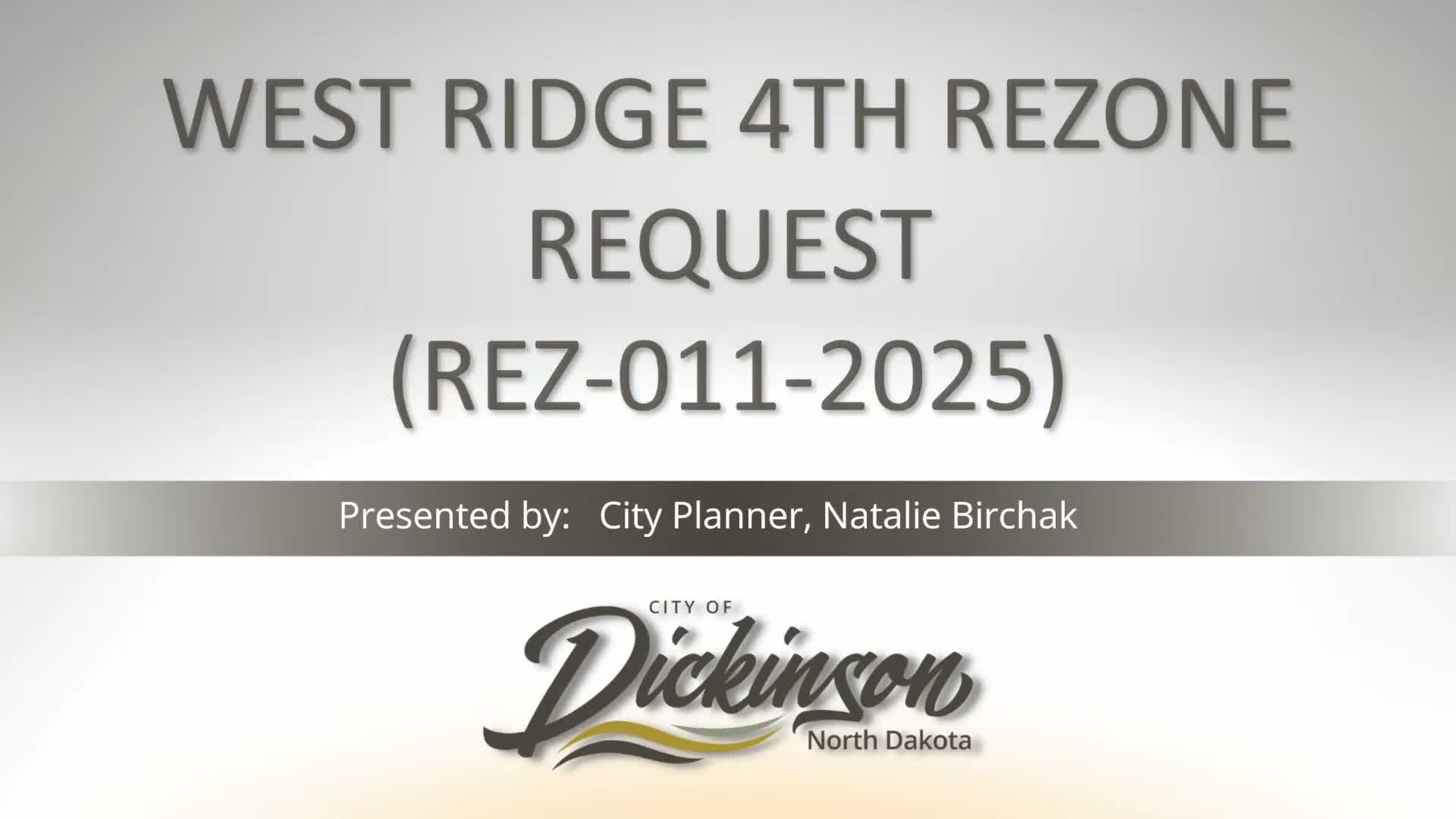 Commission recommends rezoning and final minor plat for Westridge land to enable tax reclassification