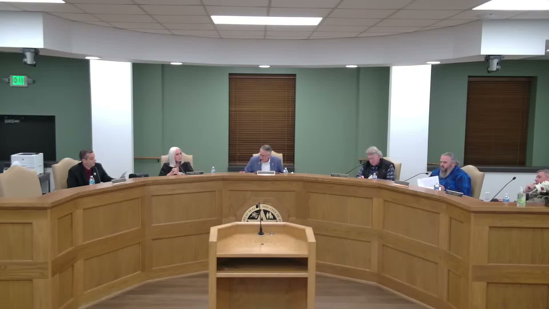 Durant council approves several plats, replats and a conditional use permit; rezoning to R‑4 triggers extended debate