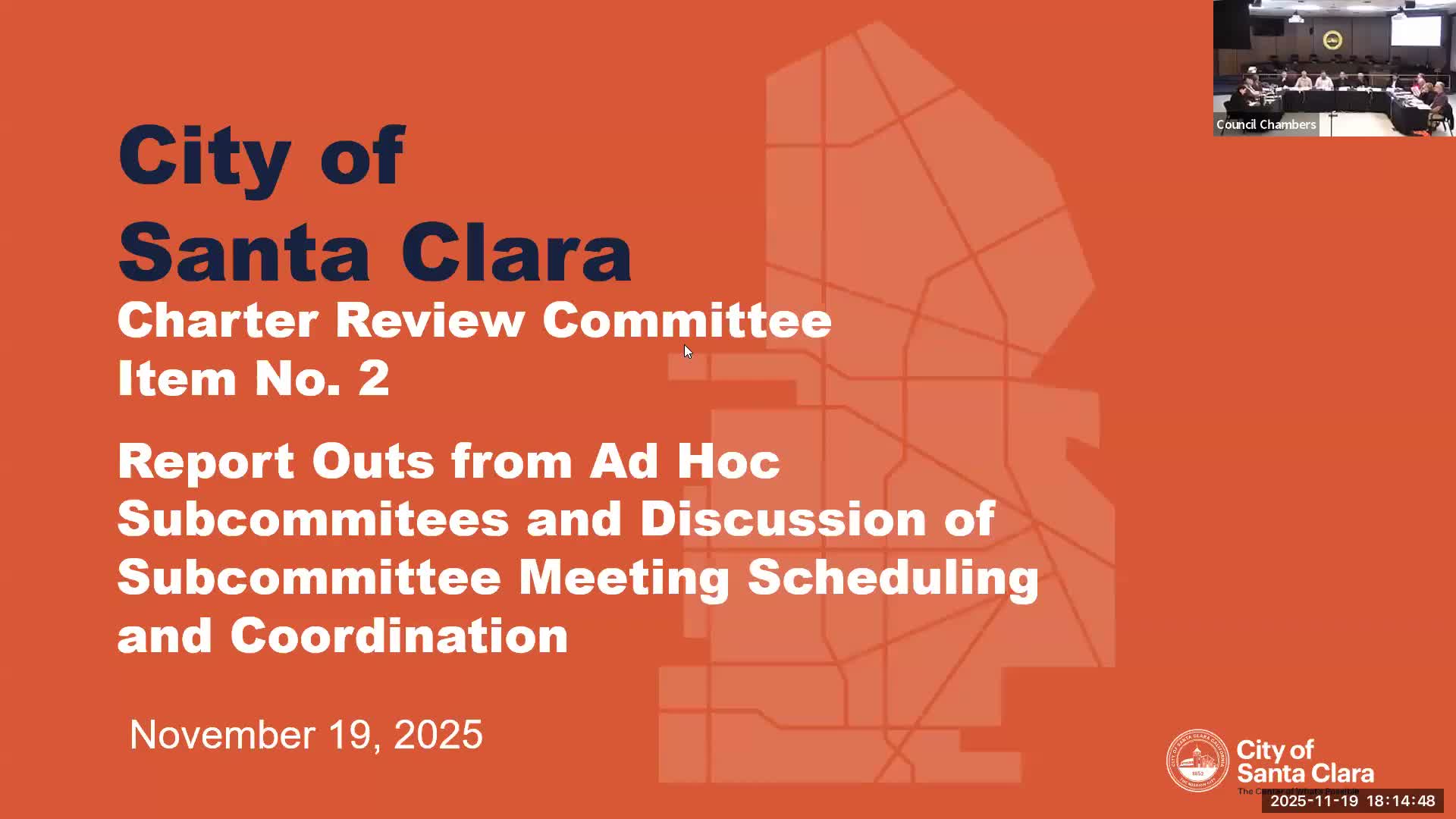 Staff outlines priorities for Santa Clara charter rewrite: definitions, residency timing and civil service updates
