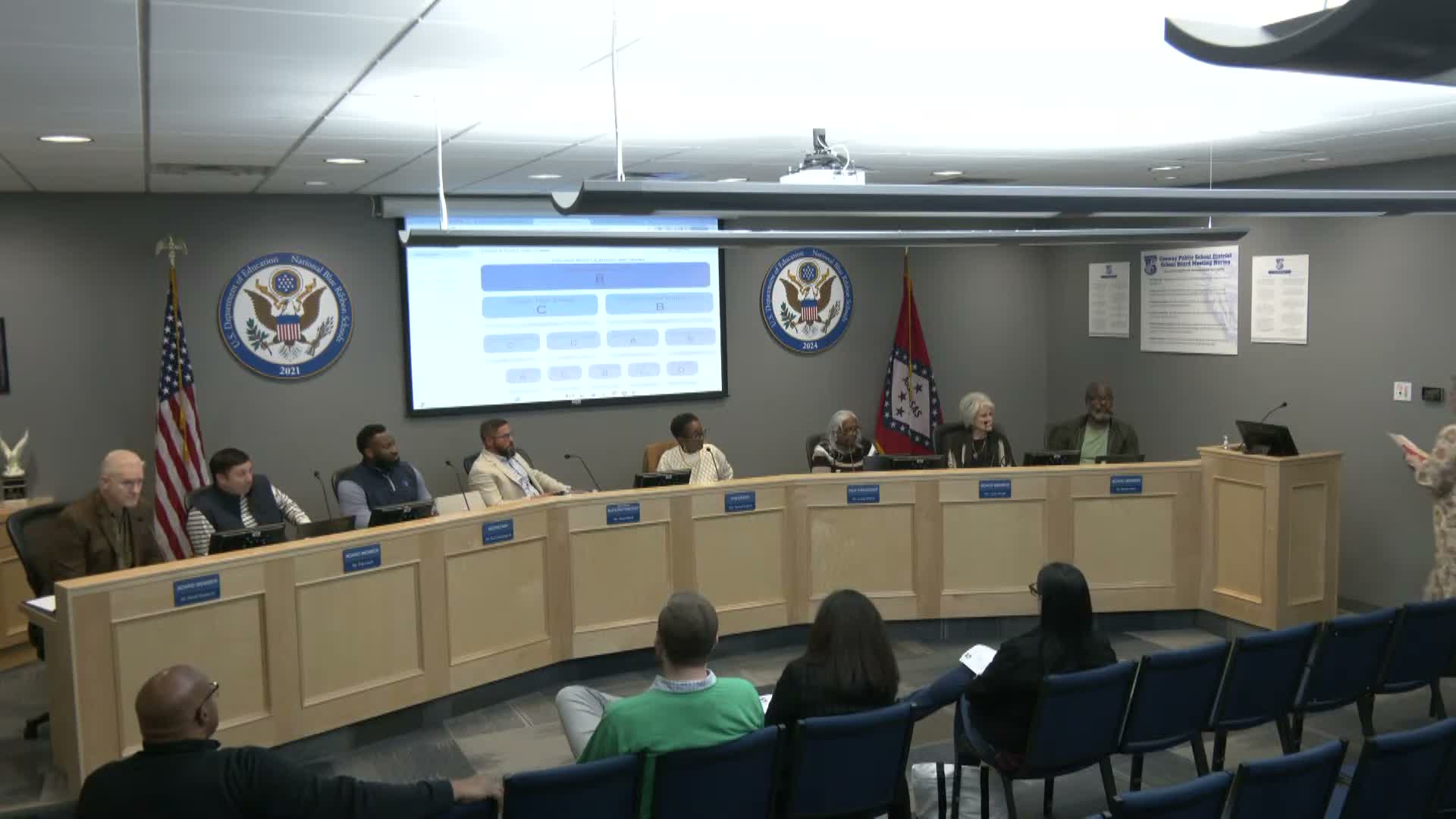 Board extends consultant contract to complete superintendent search and strategic plan; district previews public data dashboard