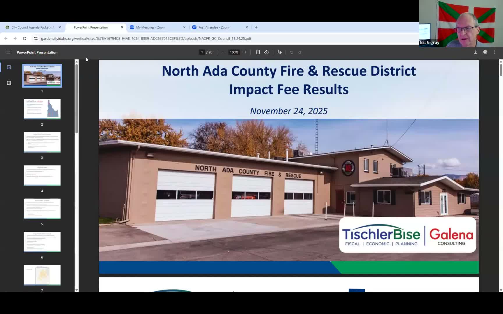 Garden City adopts NACFR capital improvement plan; council advances impact-fee ordinances and delays collection logistics