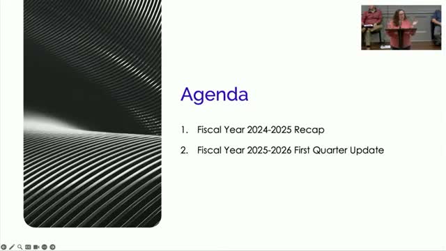 Finance director: Georgetown ended FY25 with $31.9M; net-profits and insurance taxes exceeded budget