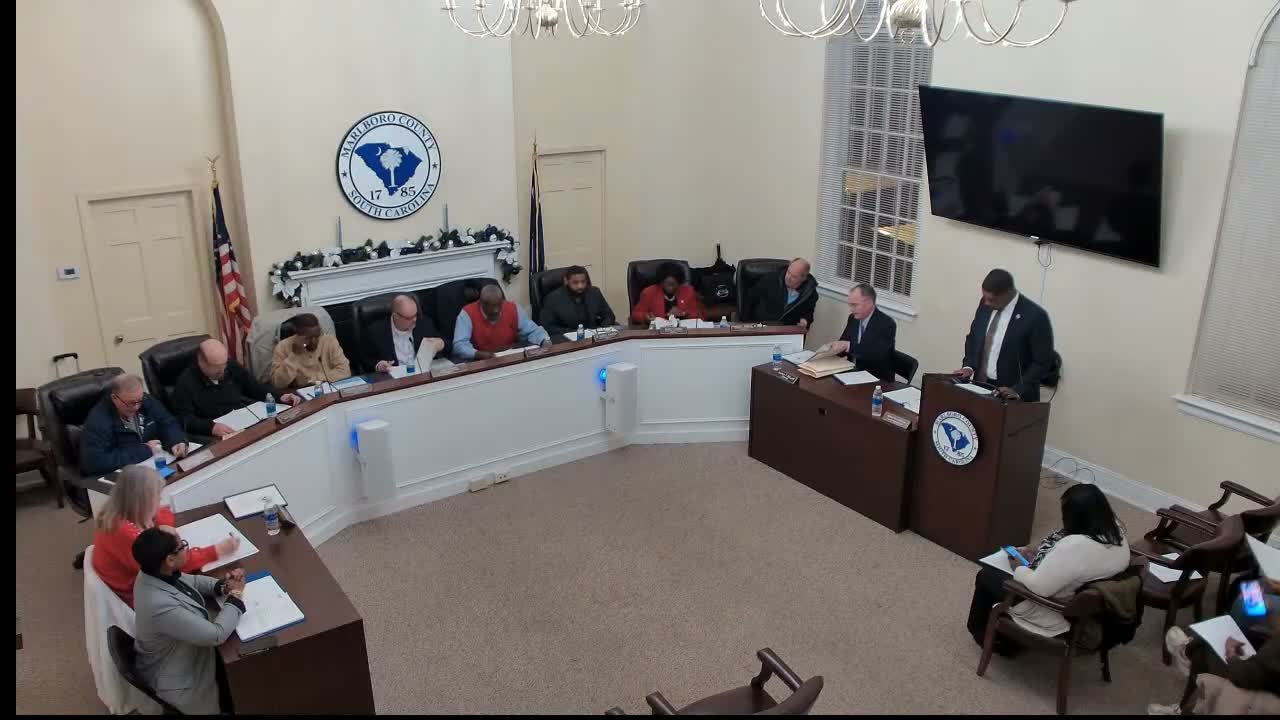 Marlboro County council approves ordinance to expand multi‑county industrial park with Darlington County