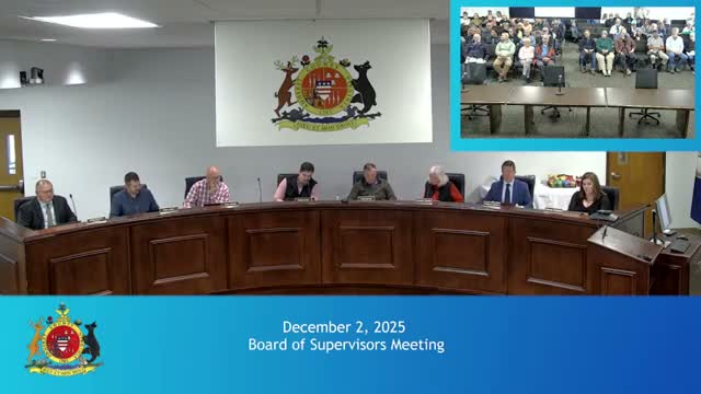 Board advances first reading of amended home‑occupation rules; public hearing set for Dec. 16