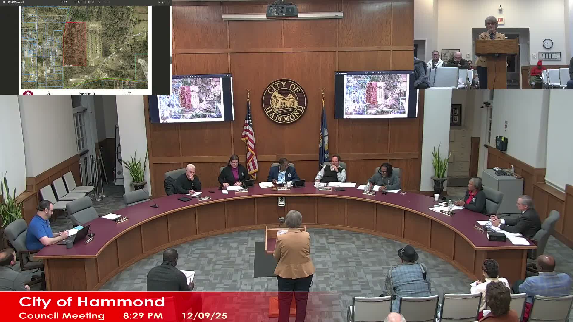 Hammond council clears routine business: rezoning, event alcohol permits, public‑works bids and police equipment