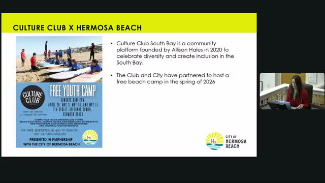 City announces partnership with Culture Club to host free youth beach camps in 2026
