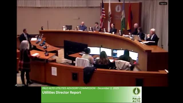 Palo Alto utilities staff and commissioners thank Assistant Director Carla Daley on her last UAC meeting