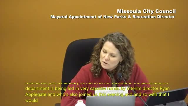 Missoula council unanimously confirms Marina Yoshioka as parks and recreation director