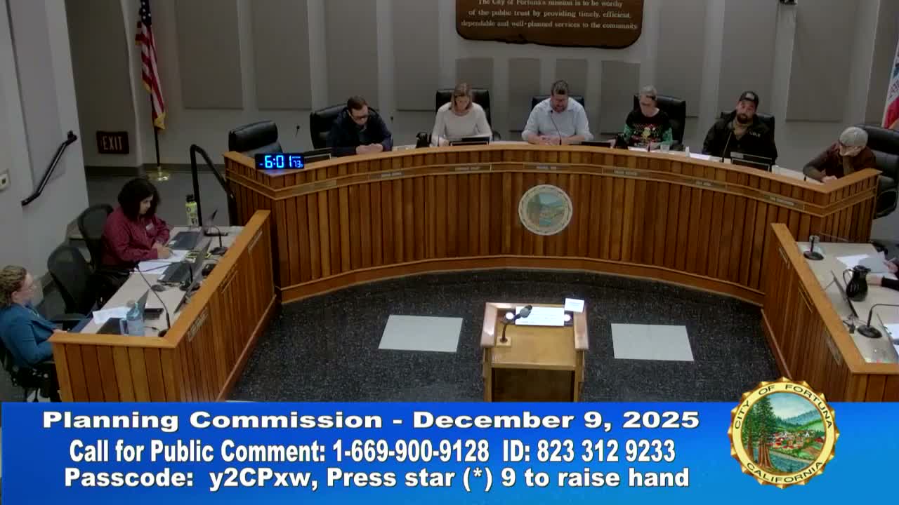 Fortuna planning commission recommends zoning map changes to implement Mill District plan