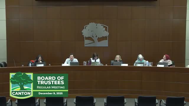 Canton trustees approve multiple contracts, budget adjustments and personnel actions