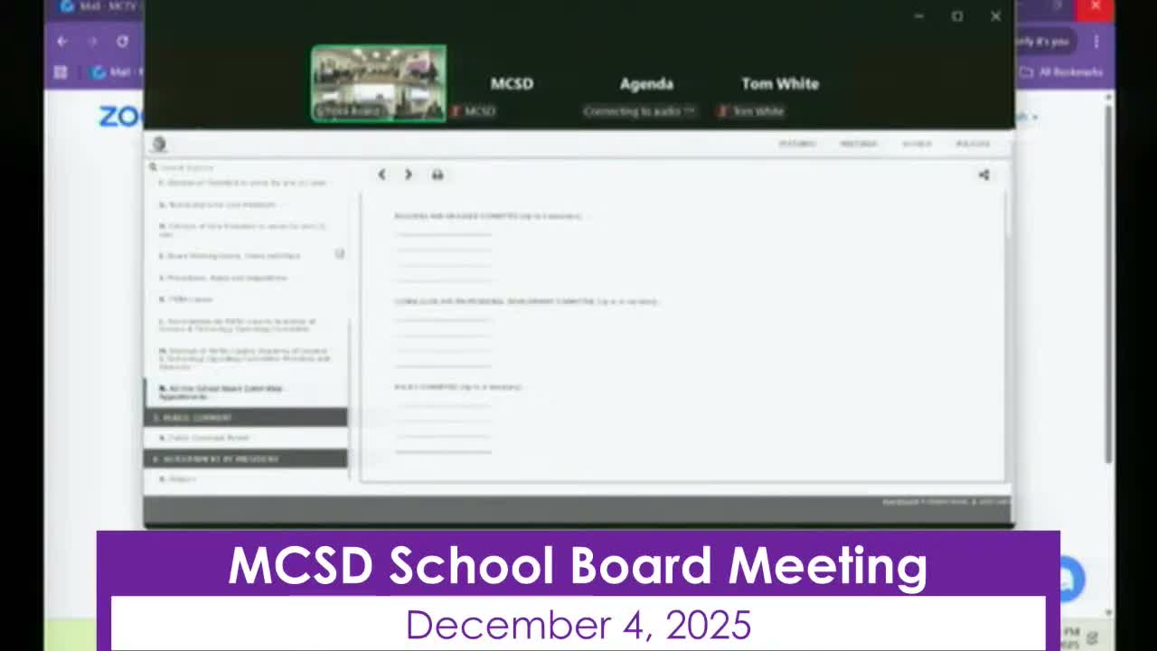 Mifflin County SD installs newly elected directors and elects board officers