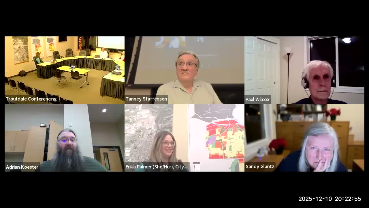 Troutdale planning commission lays out 2026 work plan: middle housing, urban forestry, bridge study and EOA update