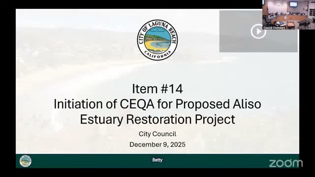 Laguna Beach council votes to begin CEQA review for Aliso Estuary restoration