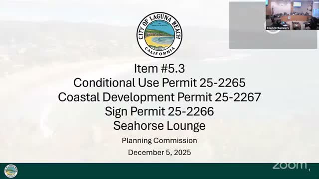 Planning commission approves Seahorse Tavern reopening with conditions to limit noise, trash and rear-door access