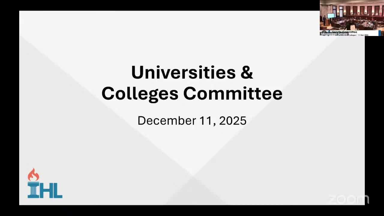 Gordian study finds $2.7B 10-year capital need across IHL campuses; committee hears demolition bill idea