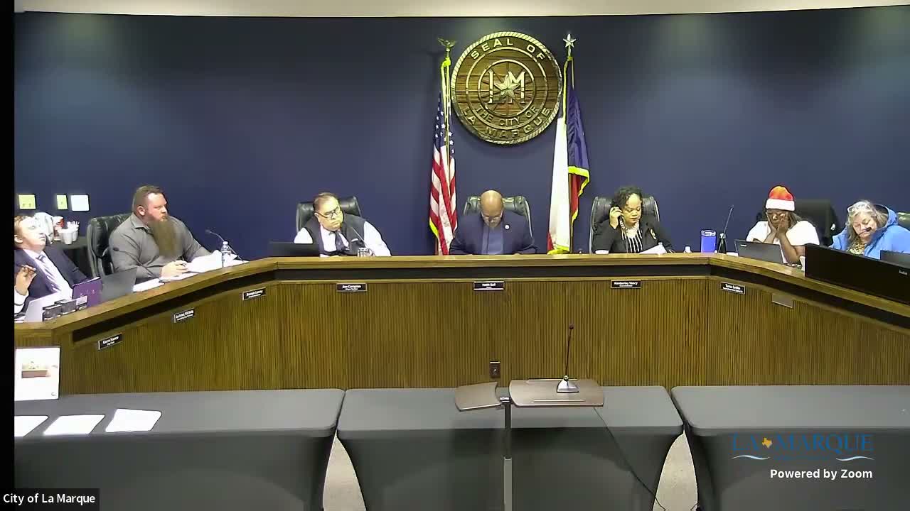 La Marque City Council recesses into closed session for annual evaluations of three city officials