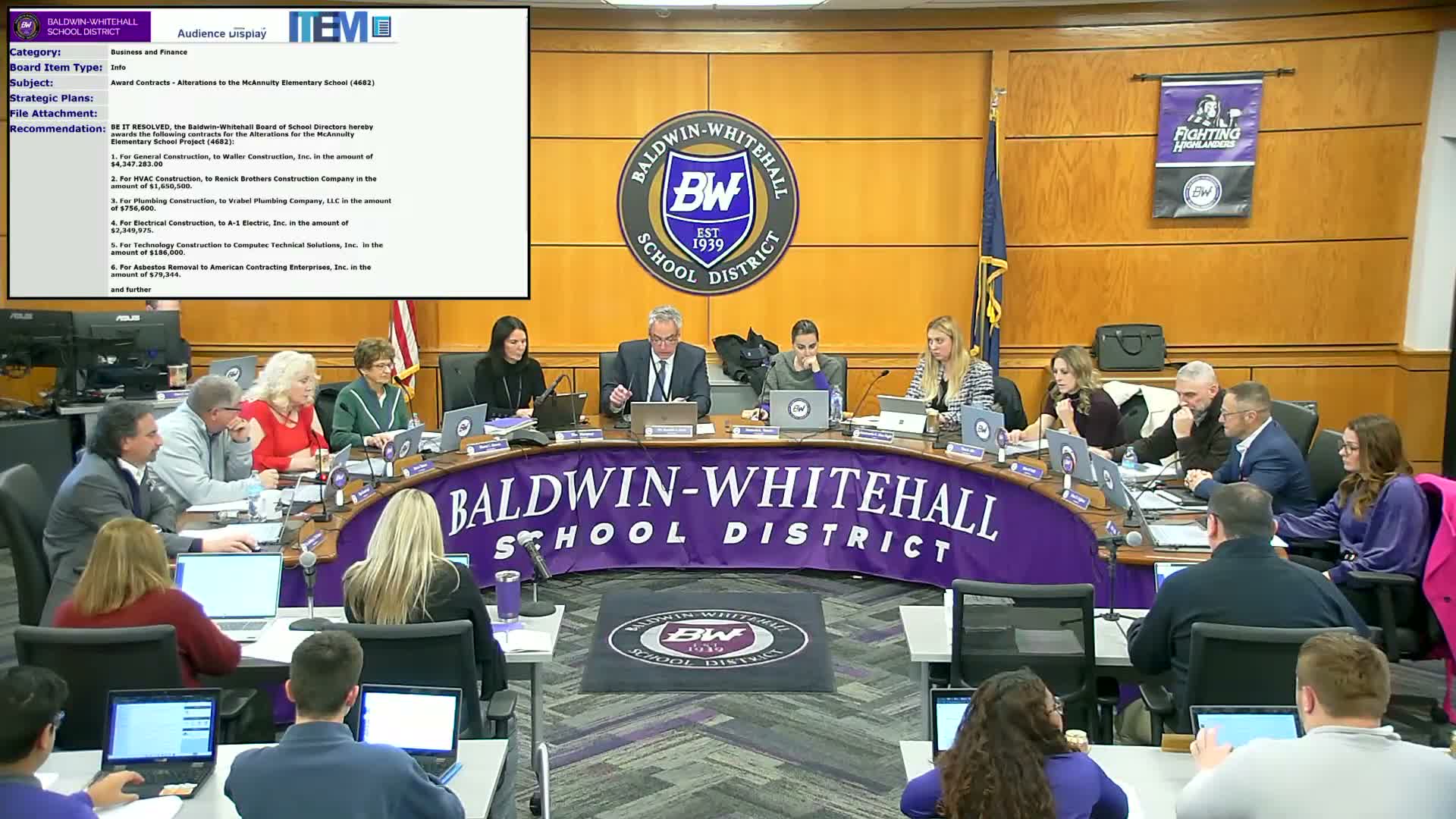 Board approves McAnulty Elementary construction contracts after asbestos testing