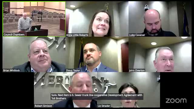 Meridian council approves cooperative agreement with Toll Brothers to accelerate McDermott sewer trunk line