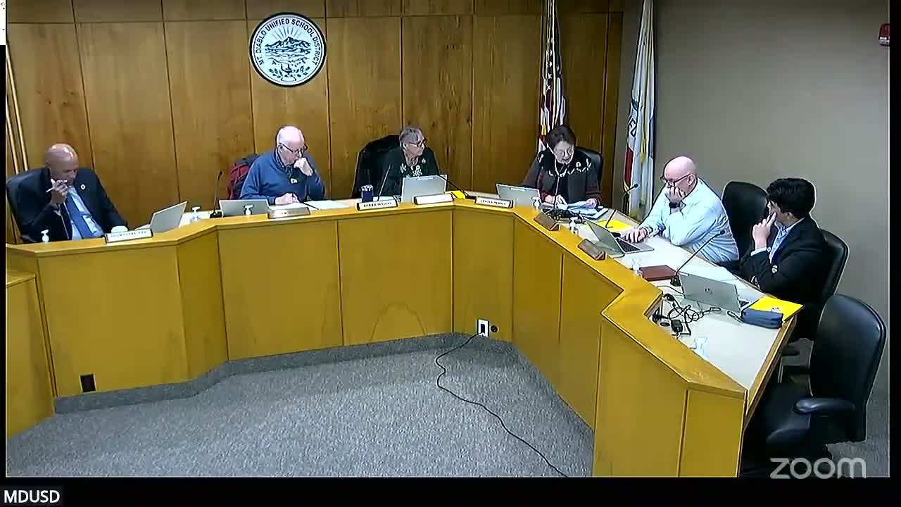 Mount Diablo Unified elects Mason president, Nzewi vice president in annual organizational meeting