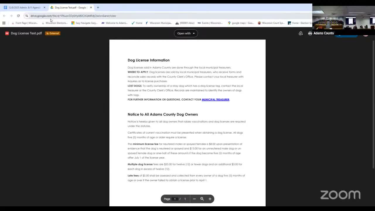 Adams County defers decision on using K-9 fund for wages after auditors flag restricted-use rules