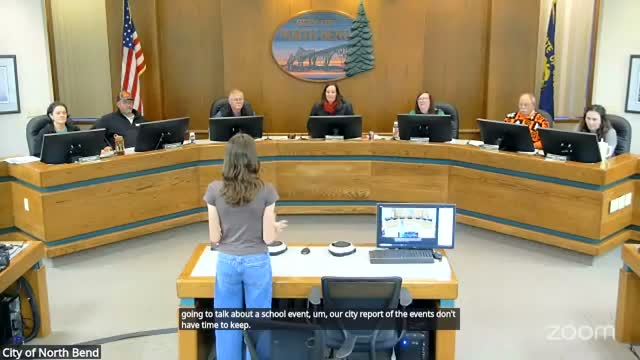 North Bend High senior invites council to Bulldog Pageant charity and holiday wrapping event