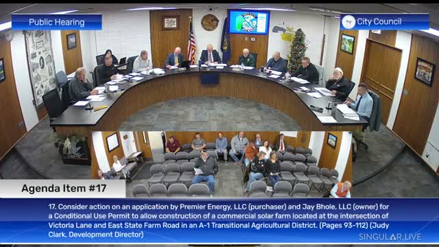North Platte council tables proposal for 5‑MW solar farm, seeks interconnection and financial safeguards