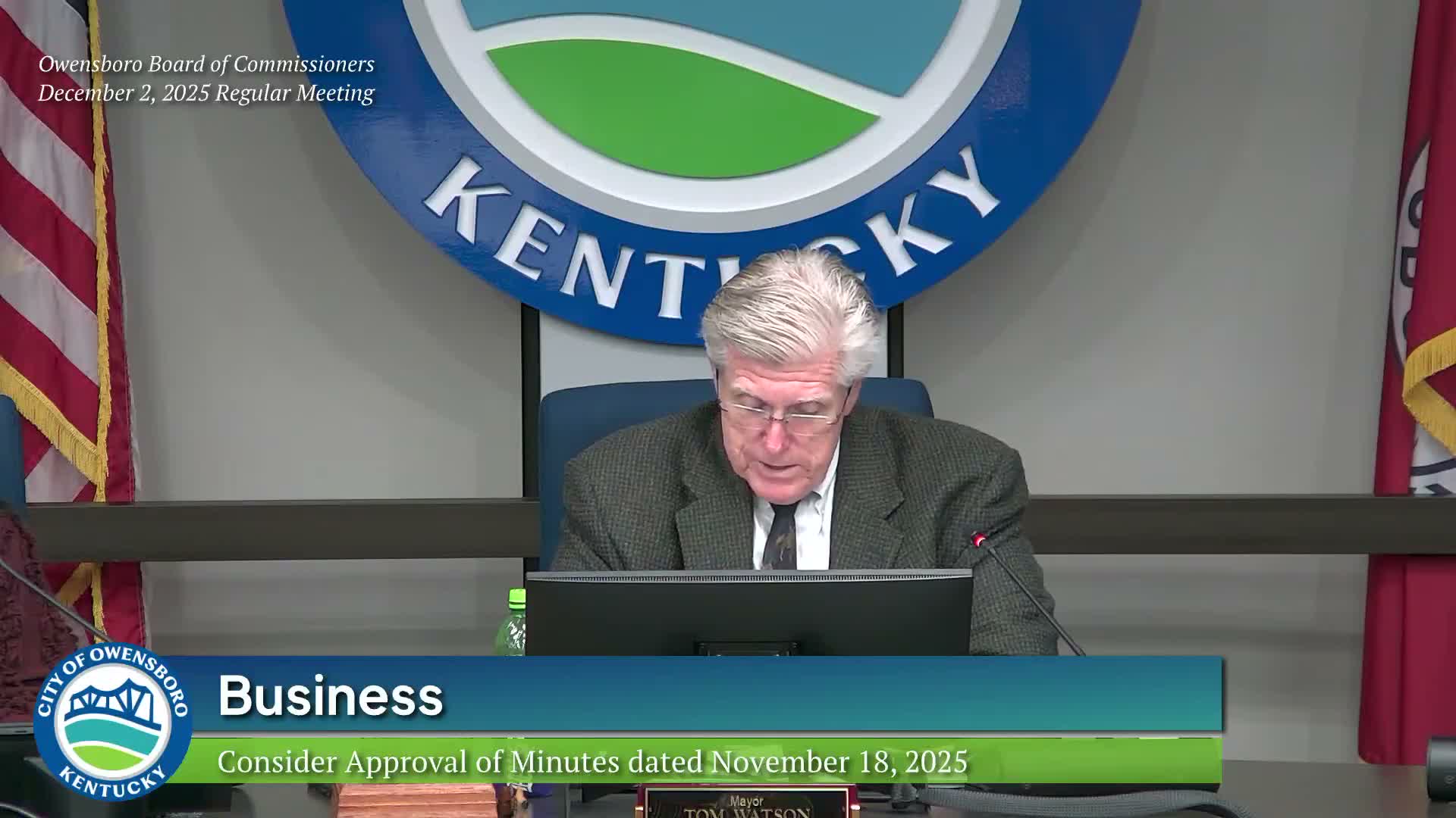 Owensboro commission approves appointments and pensions, introduces budget amendment and votes to enter closed session