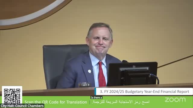 Sunnyvale council accepts FY24–25 financial report and approves staff plan to allocate roughly $16.8M surplus