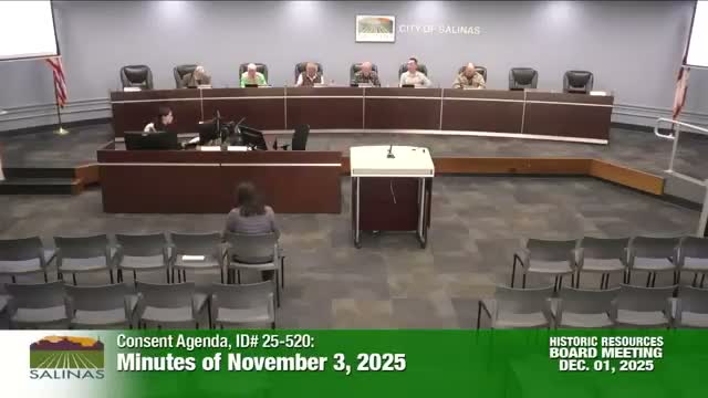 Salinas board weighs flagged permits, designation limits and recognition categories