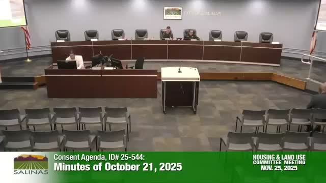 Salinas committee approves monthly 2026 meeting schedule, citing efficiency and regulatory alignment