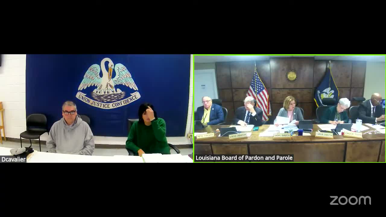 Committee on Parole hears multiple clemency requests; board recommends several pardons and commutations, denies others