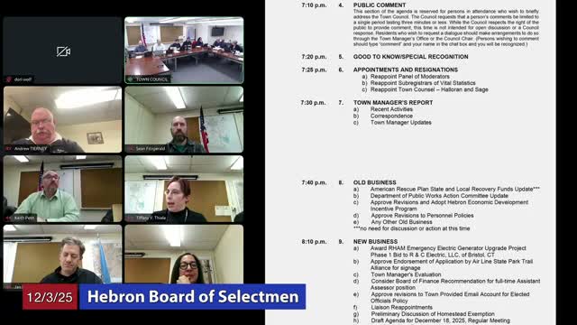 Hebron DPW/Building committee reports positive site tests, urges early public education ahead of referendum