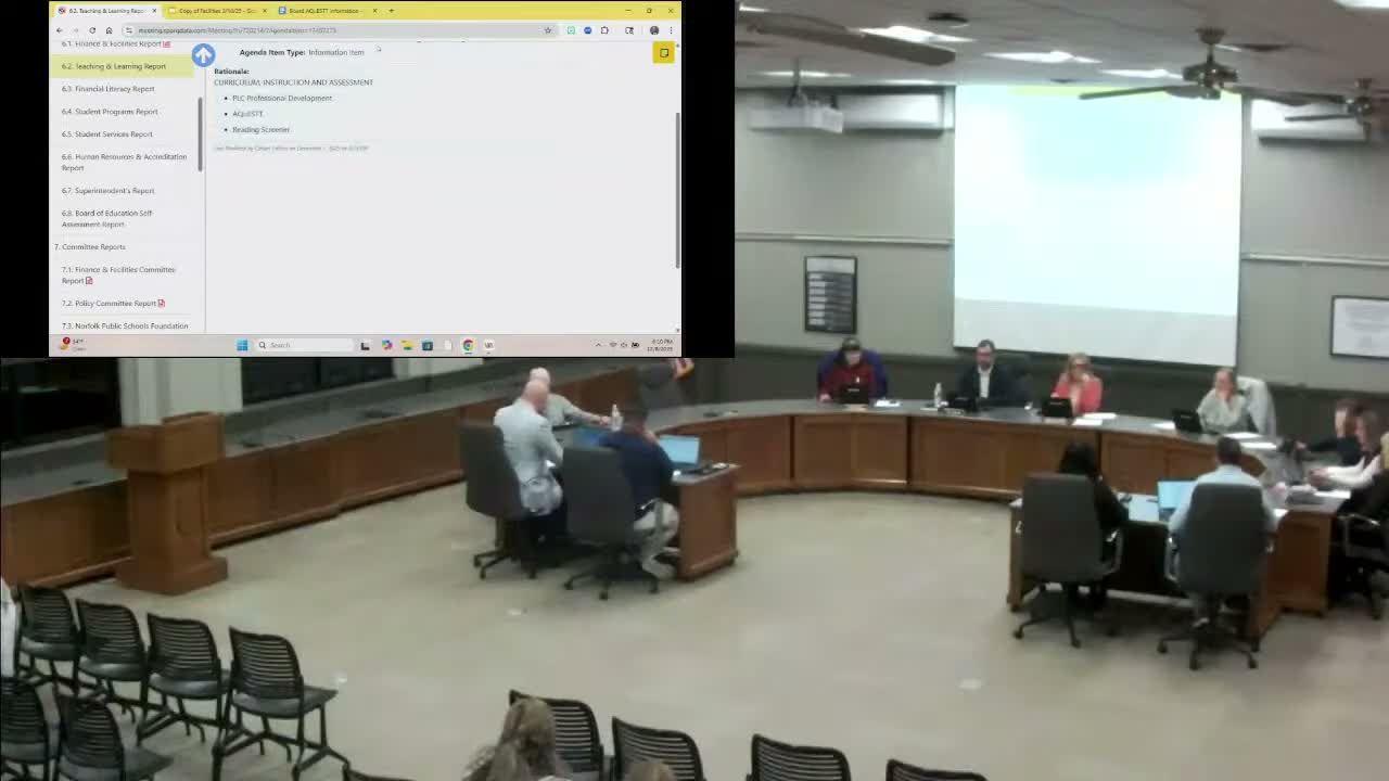 Board hears assessment results, alternate-assessment updates and hires Native American liaison