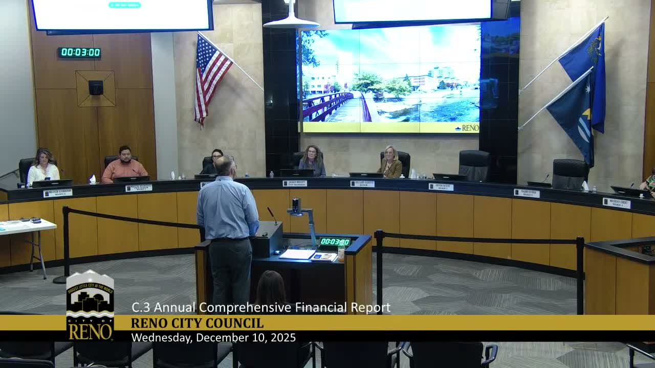 Council accepts annual financial report; finance director outlines options to close $24M draft budget gap