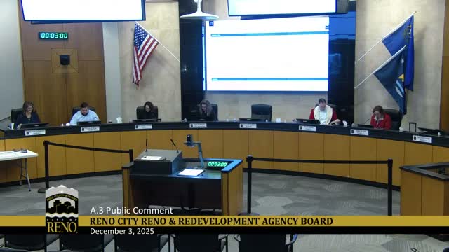 Residents, students press Reno council on medication access, wildlife, housing and road delays