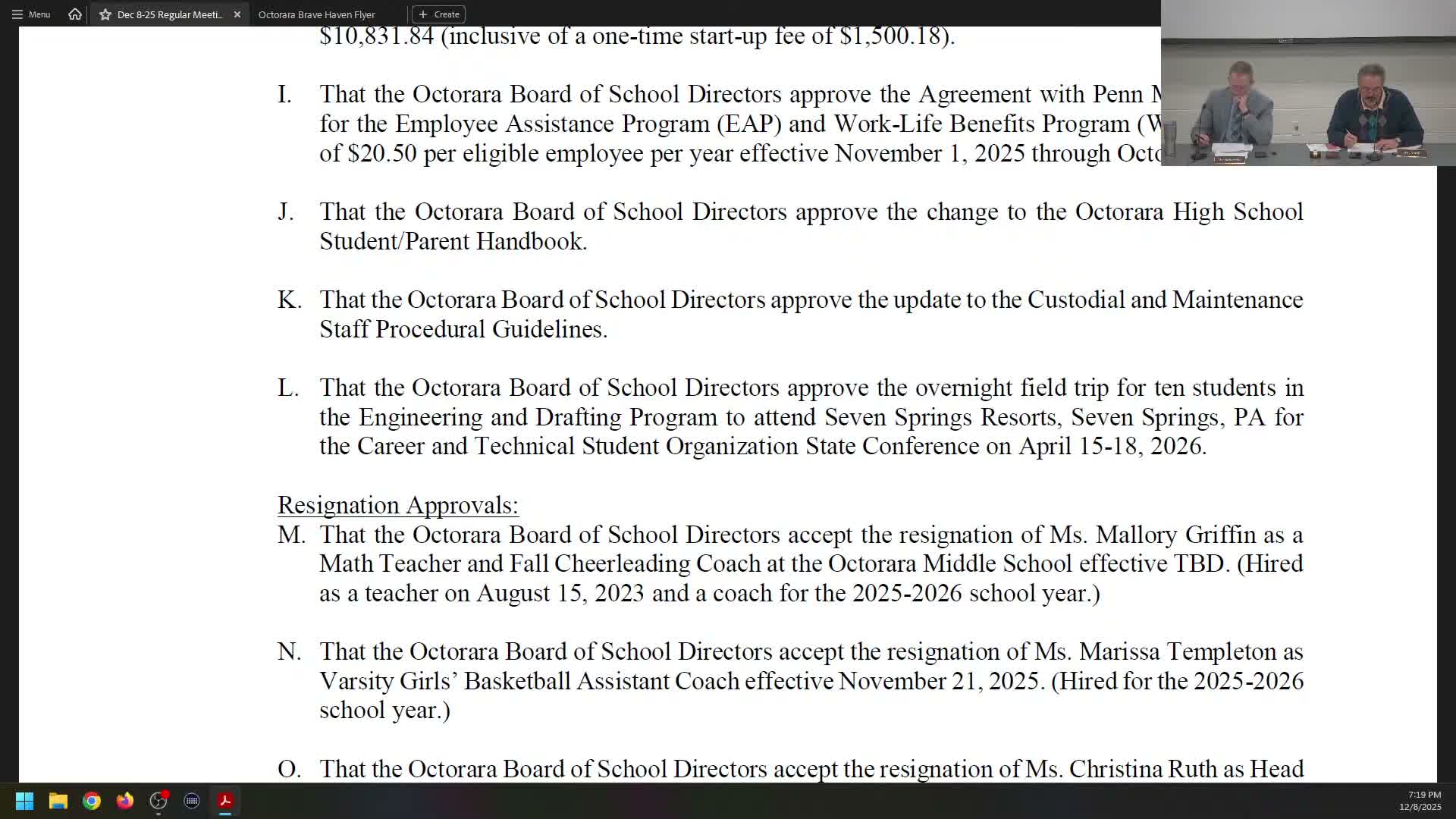 Octorara board removes 'safe harbor' language from high school handbook to align with state guidance