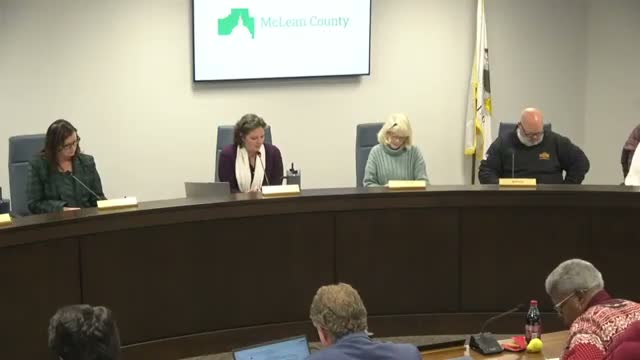 McLean County Board approves Health Department emergency budget amendments and ordinances; highlights Narcan distribution and immunizations