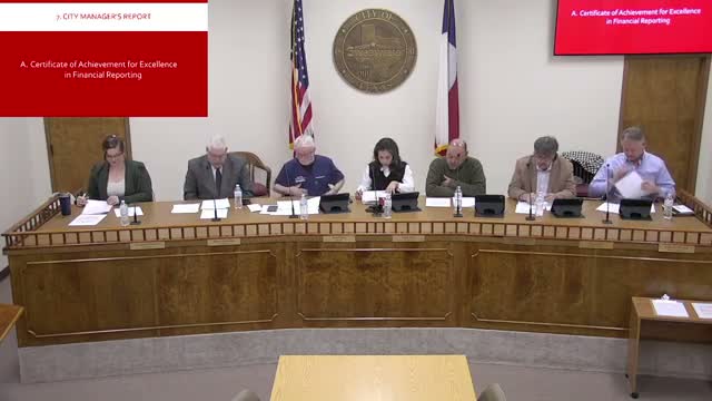 City manager announces Sweetwater earns 40th consecutive GFOA certificate