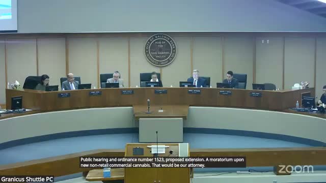 Baldwin Park extends moratorium on new non‑retail commercial cannabis businesses