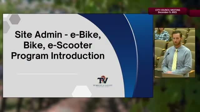 Temecula council, schools and sheriff map a three‑part response to e‑bike safety